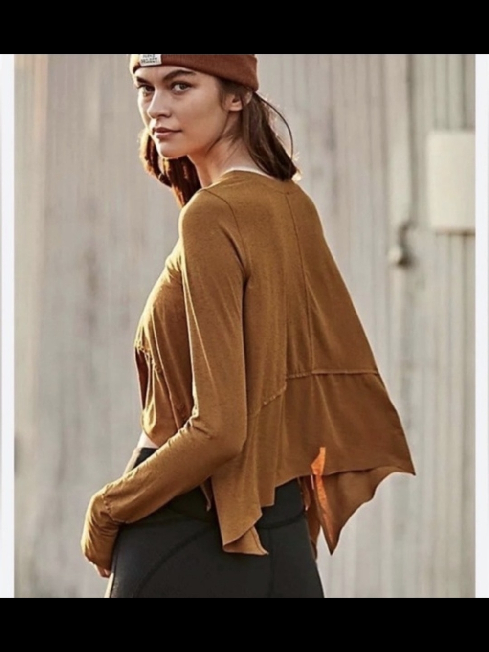 Free People FP Movement Long Sleeve Breezy Tempo Top Size Small S